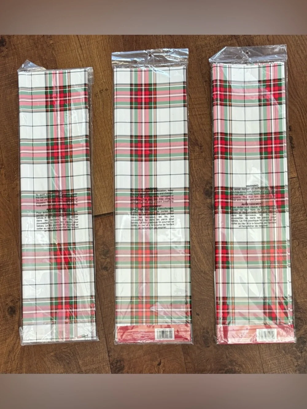 floral wrapping paper-3 sets NWT NEW plaid Christmas 36 sheets